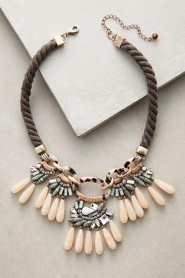Anthropologie Desideria Bib Necklace