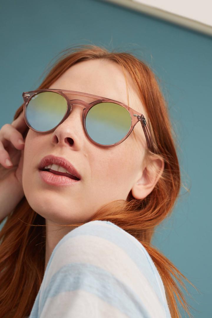 Ray-ban Gradient Brow-bar Sunglasses