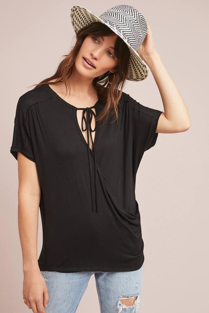 Bordeaux Amelia Wrap Top