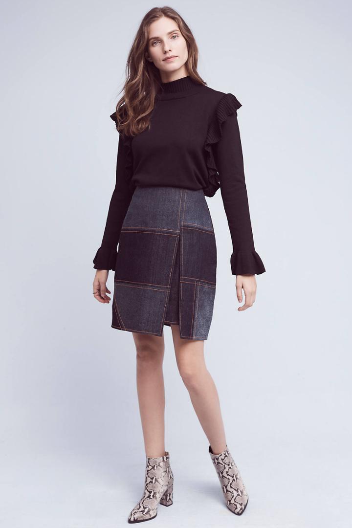 Lili's Closet Patchwork Denim Skirt