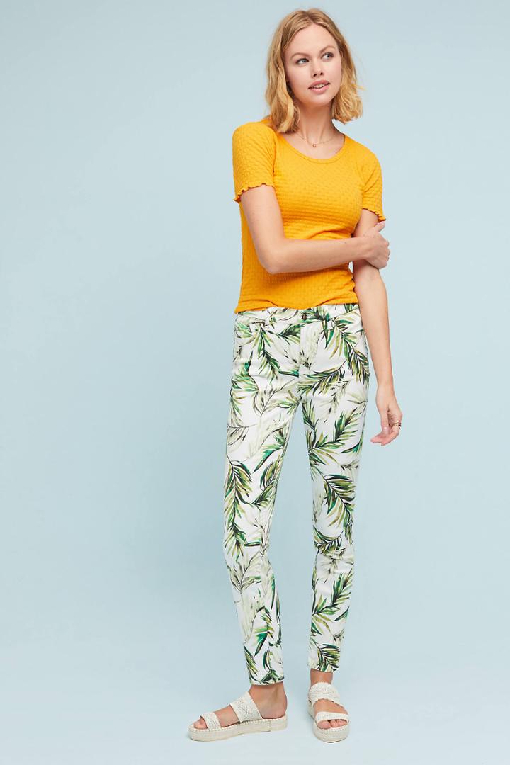 7 For All Mankind Palm High-rise Skinny Ankle Jeans