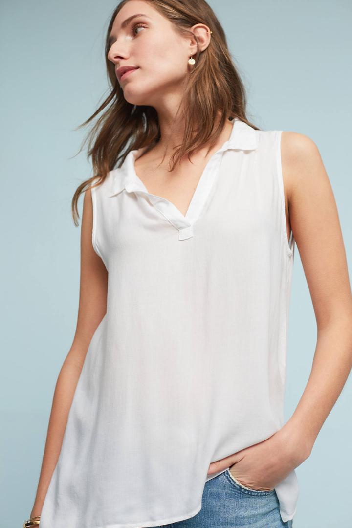Cloth & Stone High-low Henley Top