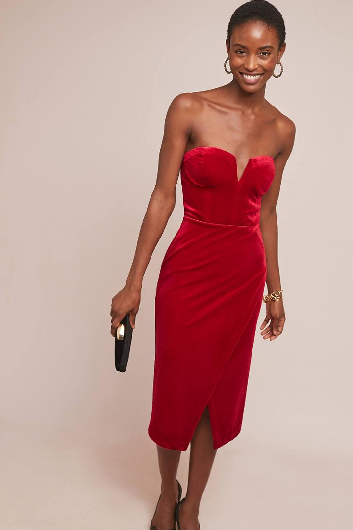 Yumi Kim Velvet Sweetheart Dress