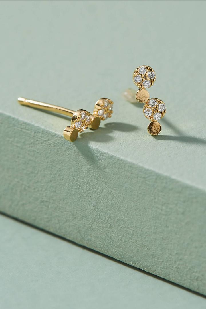 Anthropologie Dot Post Earrings