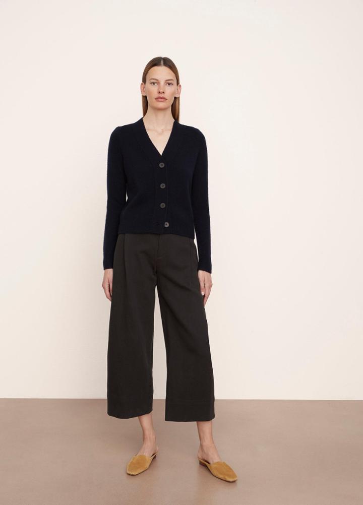 Vince Cashmere Shrunken Button Cardigan