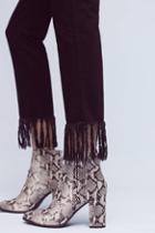 3x1 Nyc Wm3 High-rise Straight Cropped Fringe Jeans