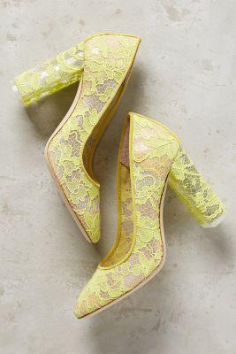 Deimille Romance Heels Yellow