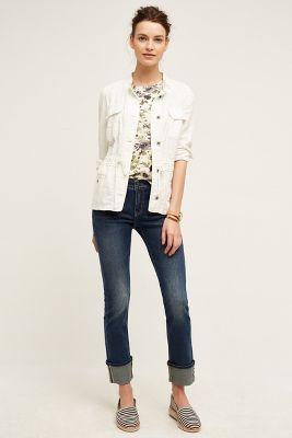 Pilcro Parallel Selvage High-cuff Jeans Spring Tide