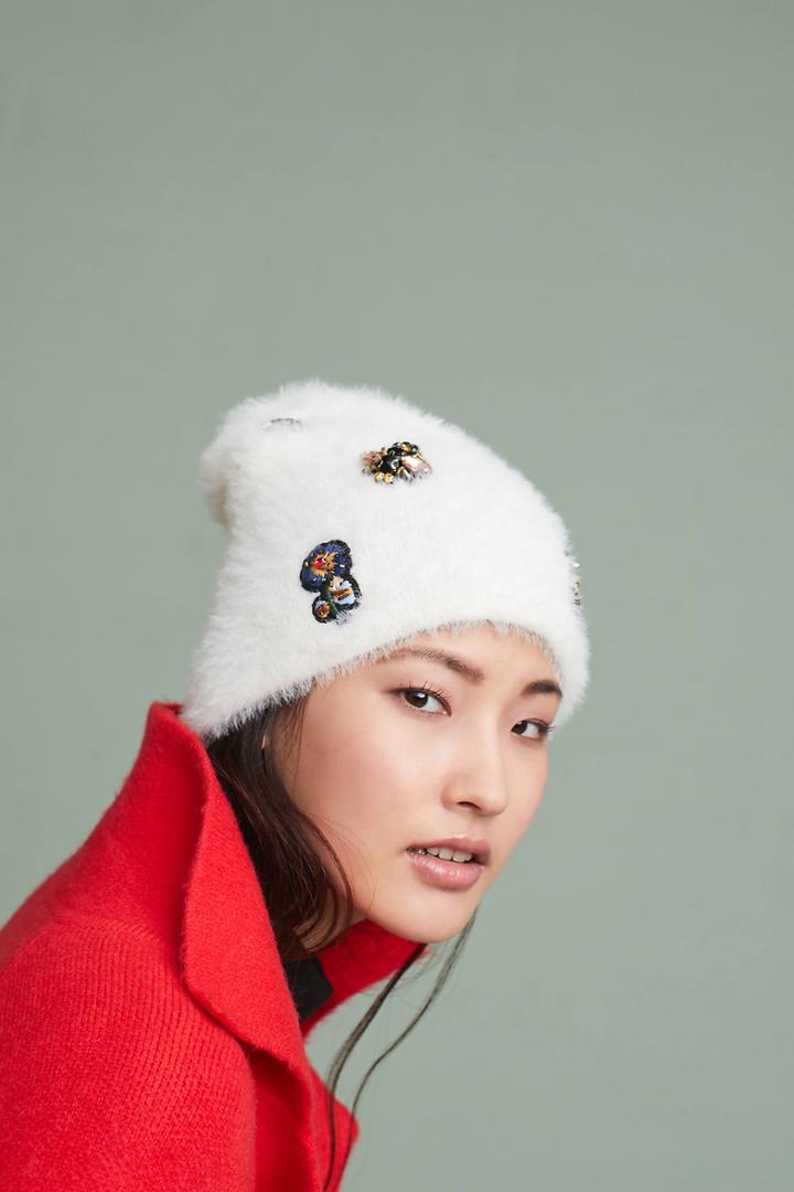 Anthropologie Well-embellished Beanie