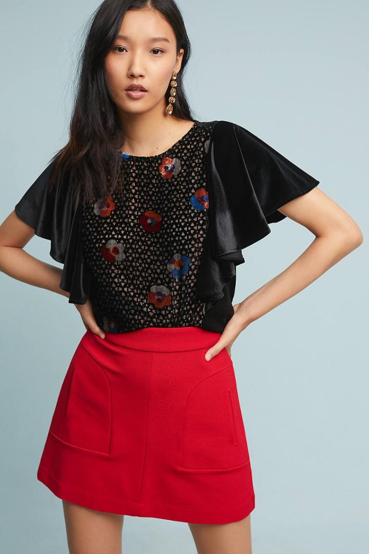 Eva Franco Langley Velvet Top