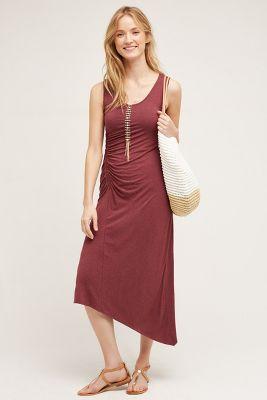 Maeve Skewed Knit Midi Dress