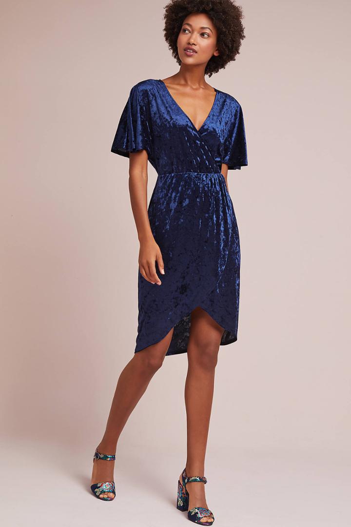 Sunday In Brooklyn Velvet Plisse Dress