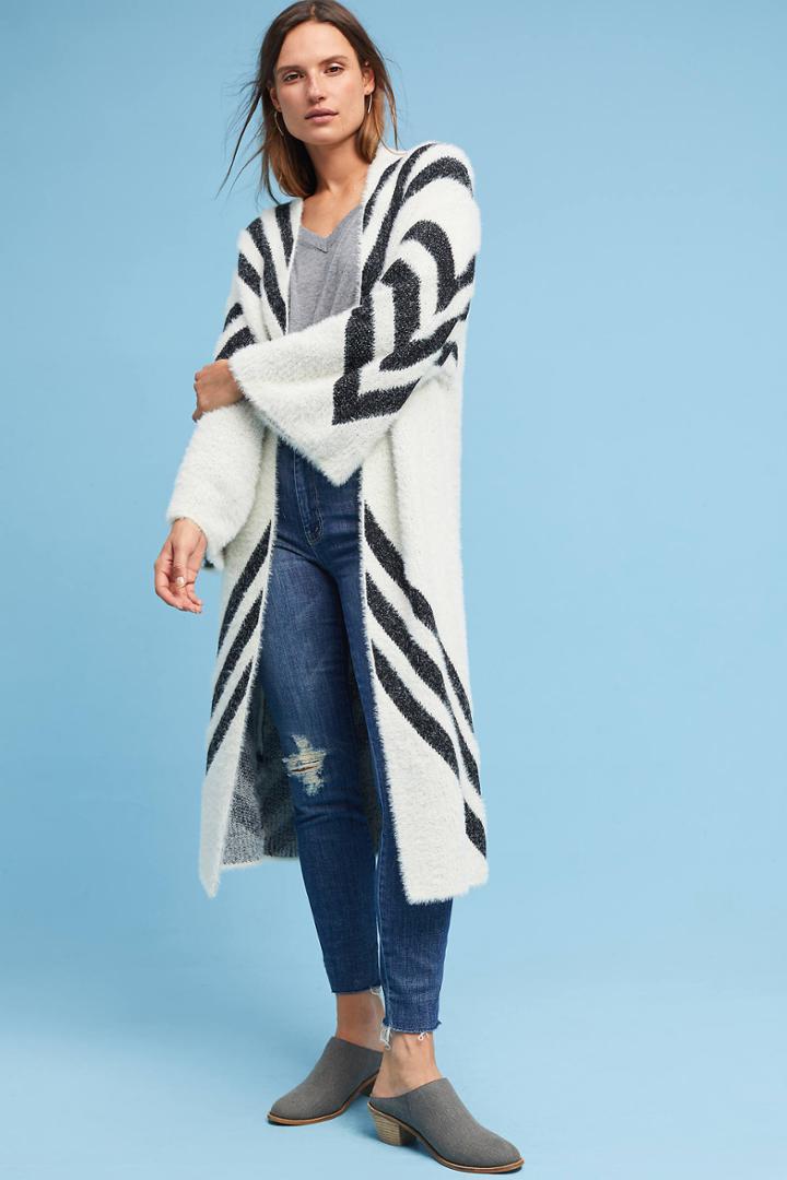 Anthropologie Mod Chevron Kimono