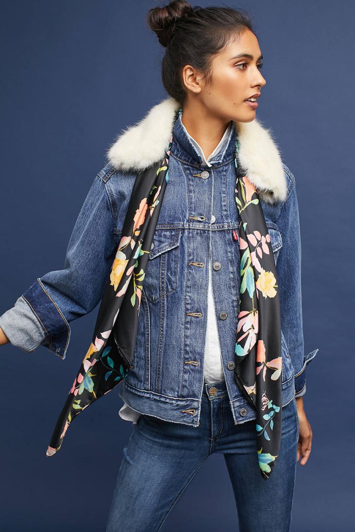 Anthropologie Two-in-one Ascot Scarf
