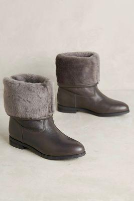 Kmb Fur-lined Boots Grey