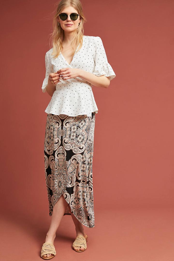 Maeve Corvo Wrap Skirt