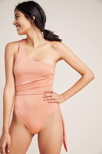 Hah One-shoulder One-piece Swimsuit