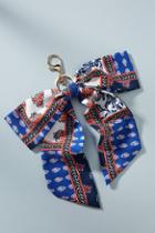 Anthropologie Andrea Printed Bow Keychain