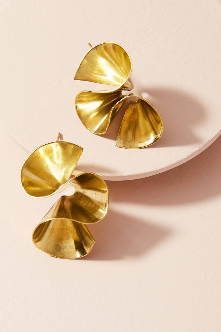 Lena Bernard Ruffle Wave Earrings