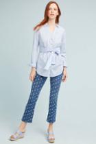 Pilcro And The Letterpress Pilcro Embroidered Mid-rise Cropped Bootcut Jeans