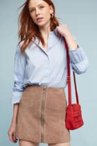 Six Crisp Days Leather Moto Mini Skirt
