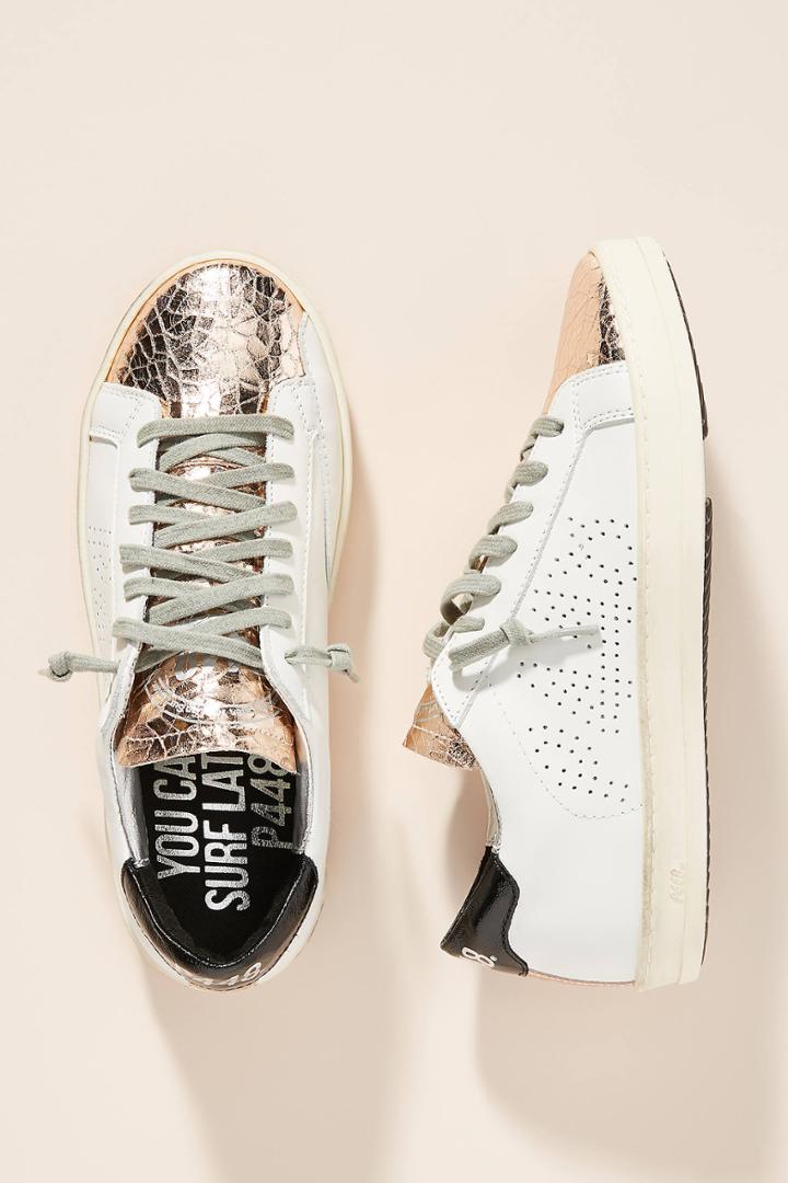 P448 Metallic Toe Low-top Sneakers