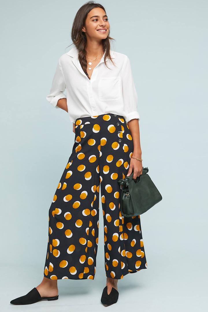 Kachel Spotted Autumn Wide-leg Pants
