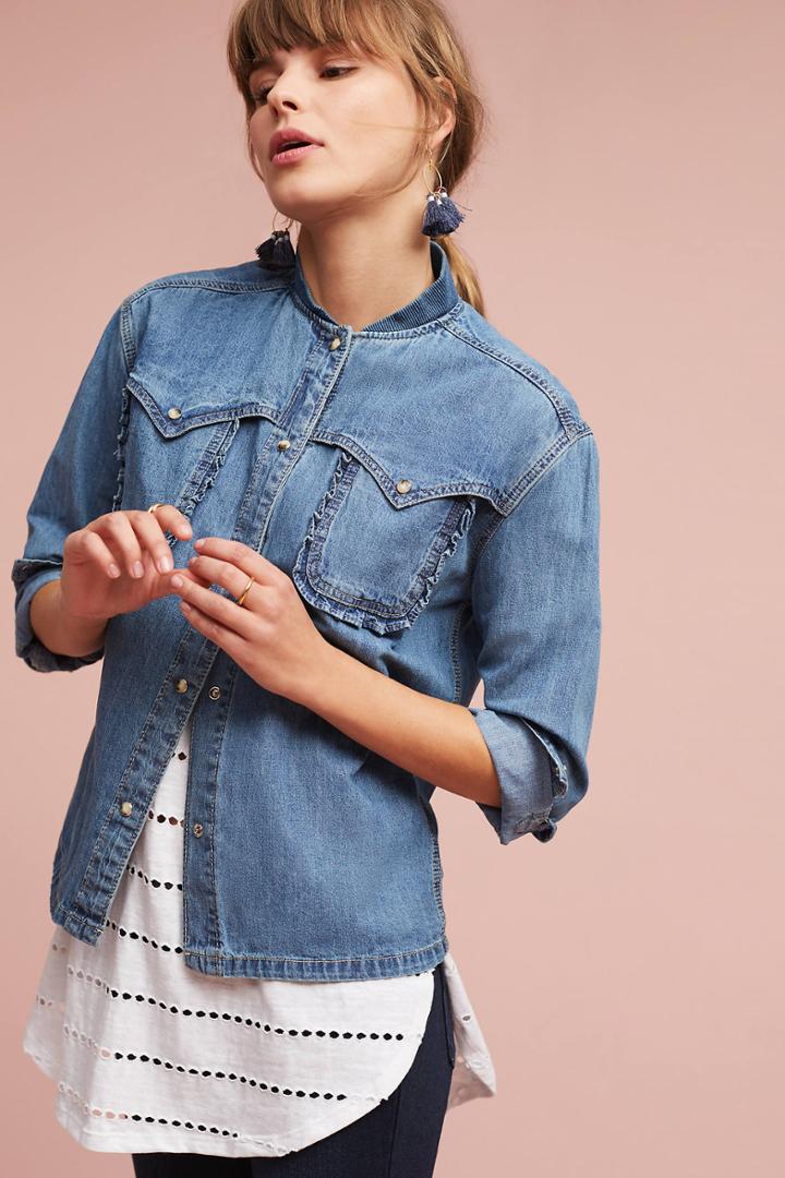 Paul & Joe Sister Wilma Denim Bomber Jacket