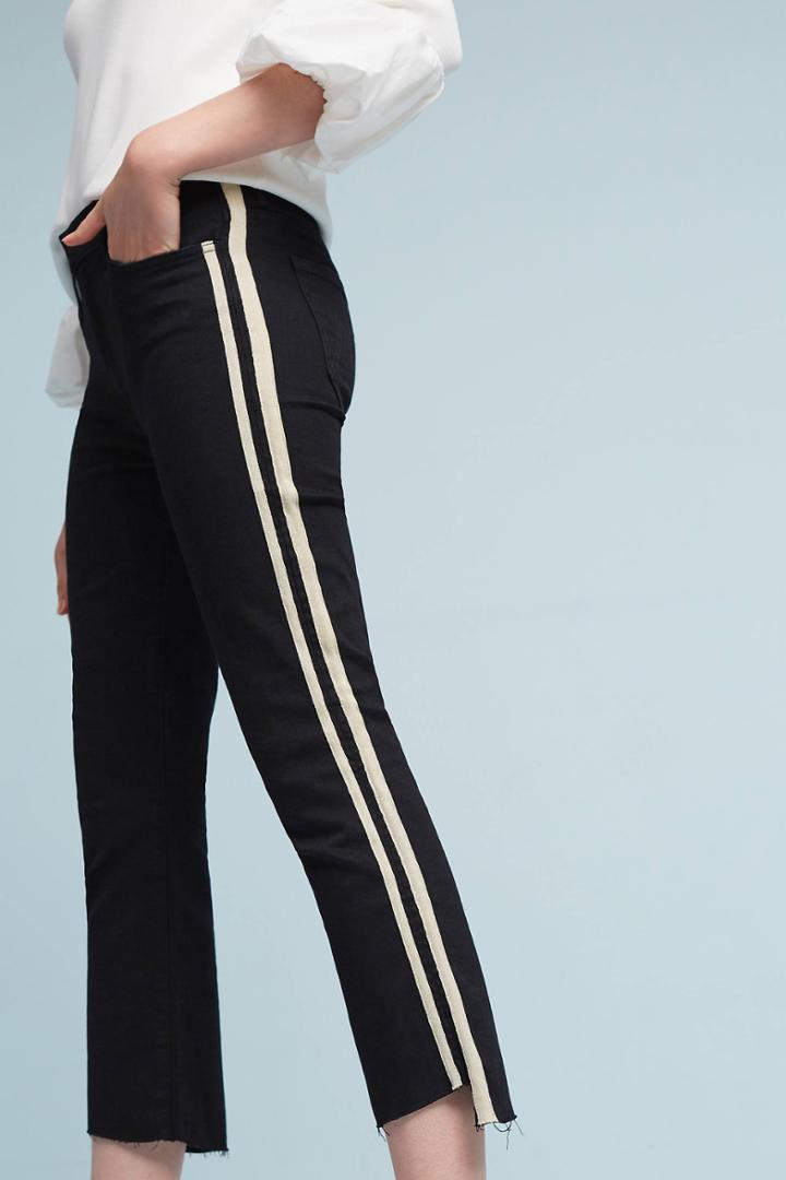 Mother The Insider High-rise Cropped Track Pants