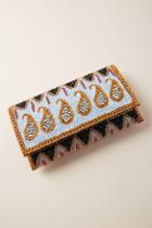 Anthropologie Paisley Beaded Clutch