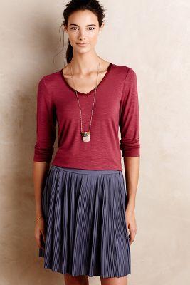 Pure + Good Satin-trimmed Tee