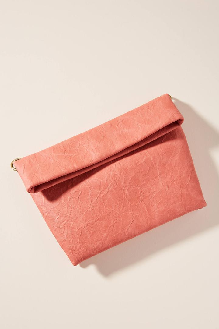 Anthropologie Piama Metallic Clutch
