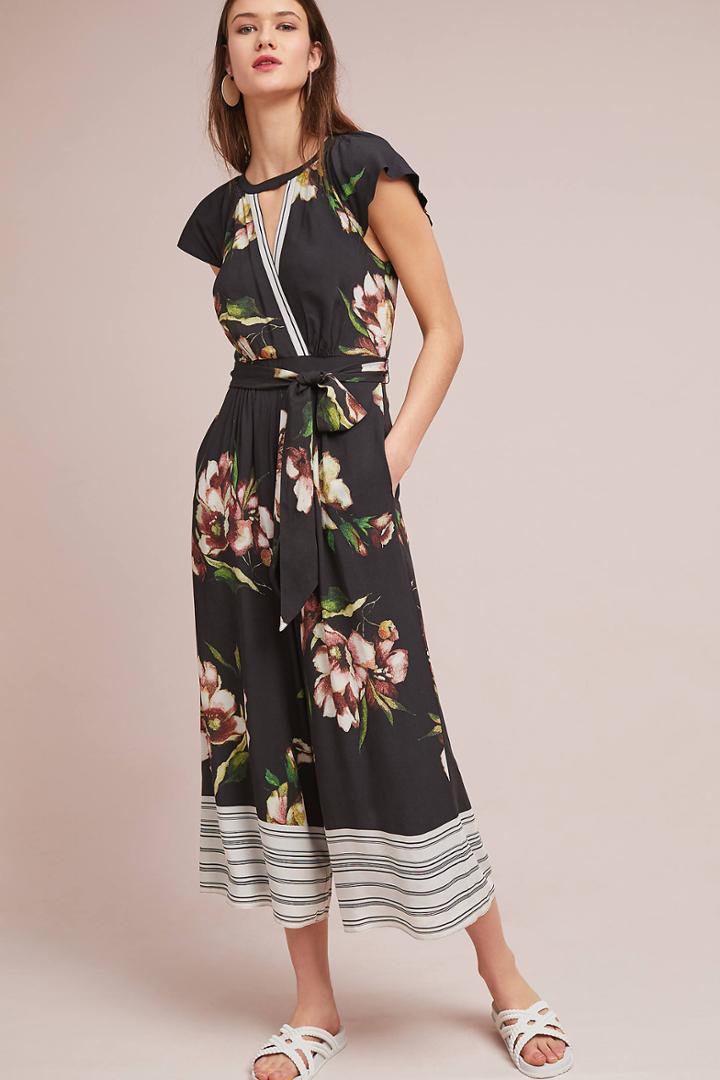 Maeve Bergenia Cropped Jumpsuit