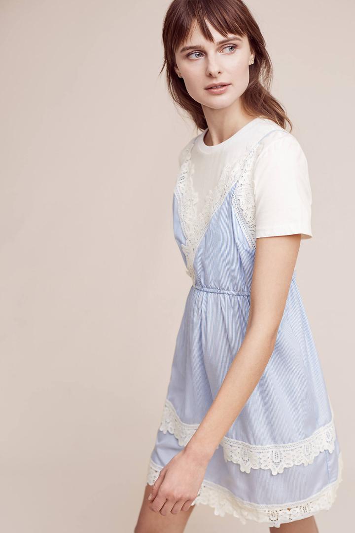 English Factory Cevennes Layered Slip Dress
