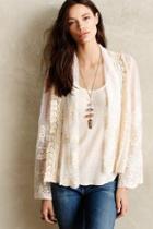 Meadow Rue Cropped Lace Jacket