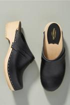 Swedish Hasbeens Leather Clogs