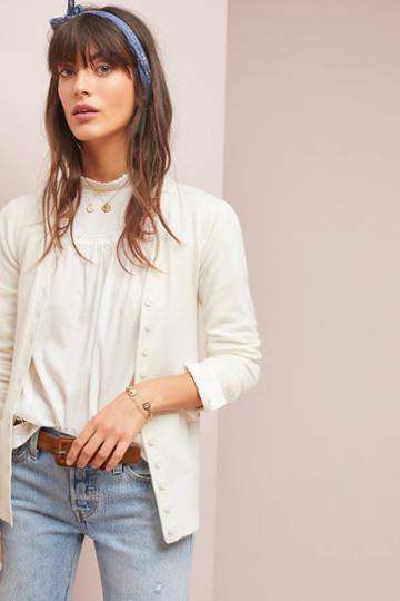 The Cashmere Collection By Anthropologie Classic Cashmere Cardigan