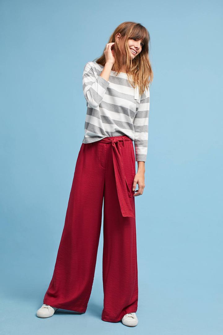 Maeve Tie-waist Wide-legs