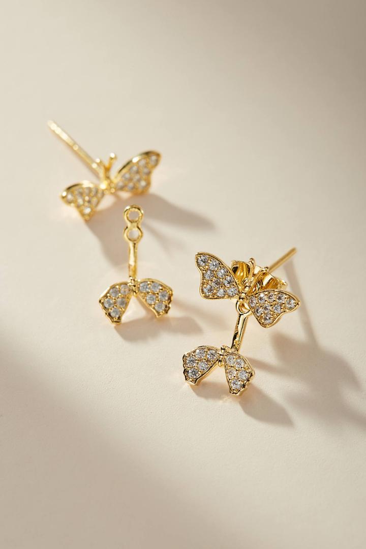 Anthropologie Flutter Front-back Earrings
