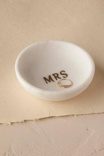 Anthropologie Marbled Mrs. Ring Dish