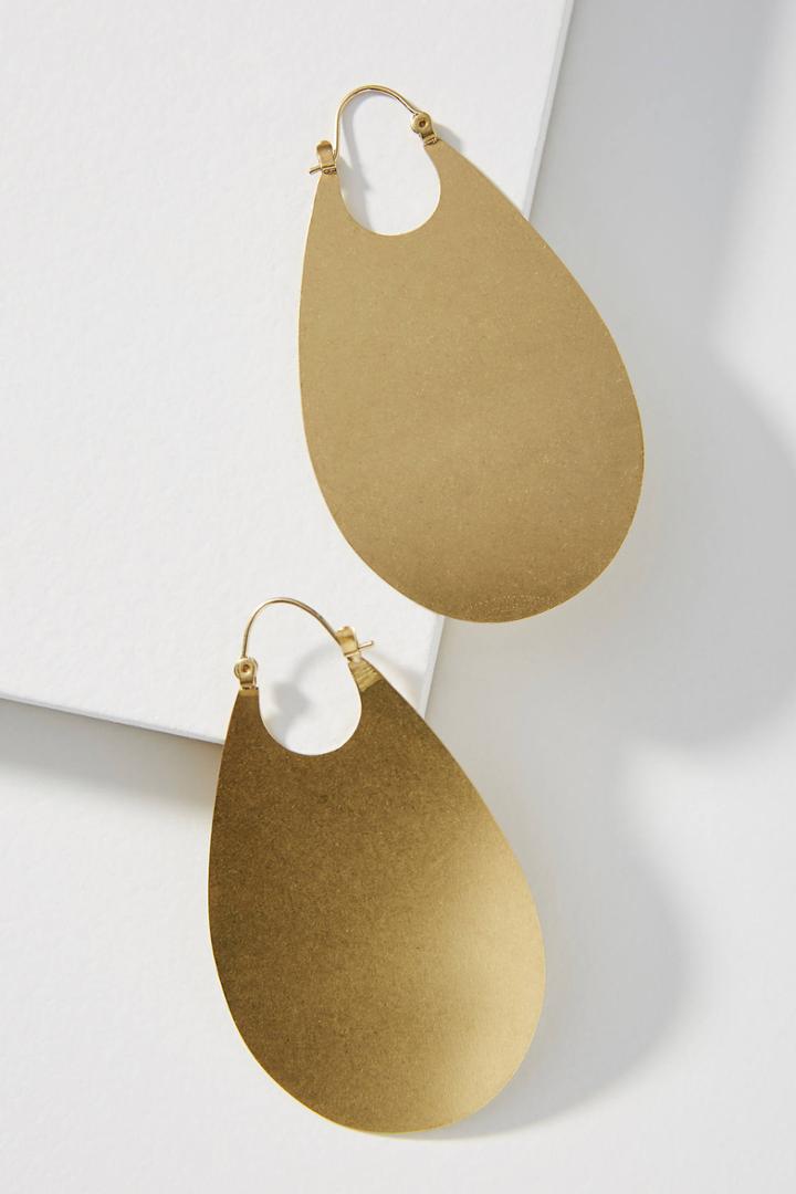Anthropologie Paddler Hoop Earrings