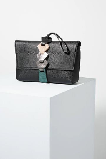 Nora Lozza Linked Leather Clutch