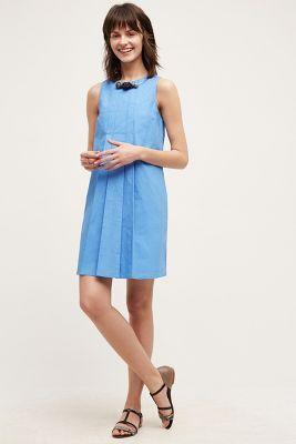 Maeve Pintucked Poplin Dress