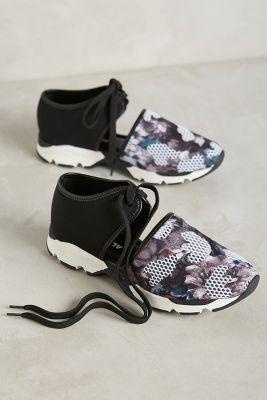 All Black Mesh Sneakers Neutral Motif