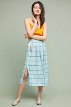 Cardinal Windowpane Wrap Skirt