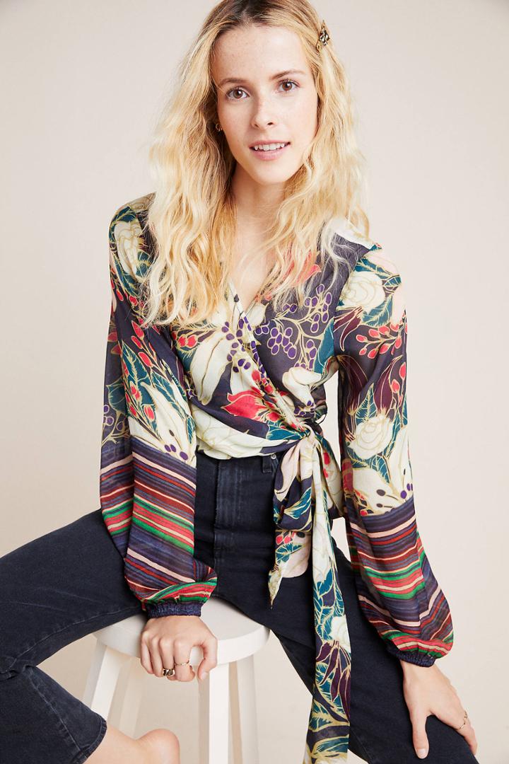 Bl-nk Palmizana Wrap Blouse