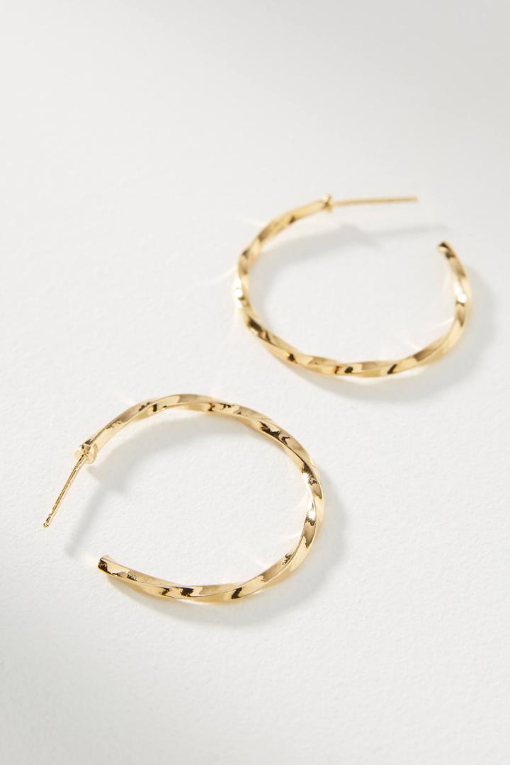 Anthropologie Whirled Hoop Earrings