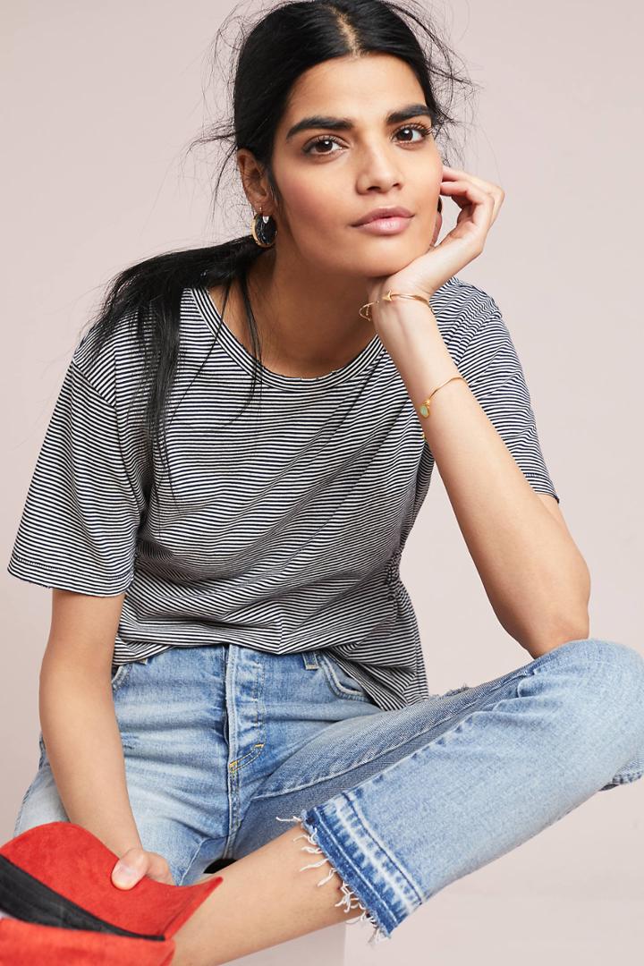 Amo Ruched Girlfriend Tee