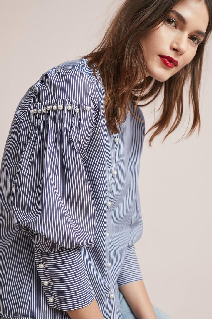 J.o.a. Wells Buttoned Blouse