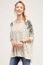 Knitted & Knotted Embroidered Launa Poncho